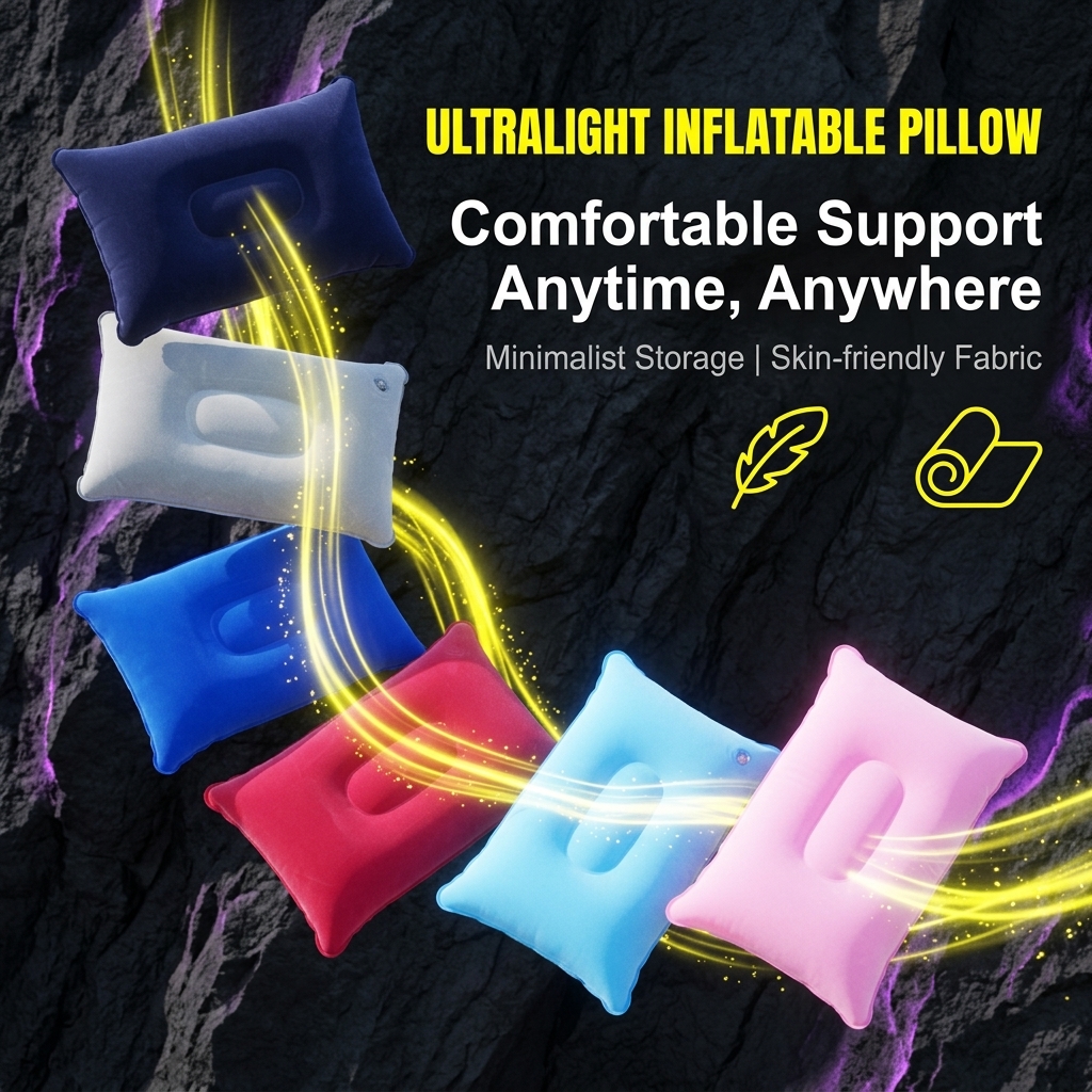 Inflatable Travel Pillow, Port - огляд і ціна Outdoor Camping Mattress