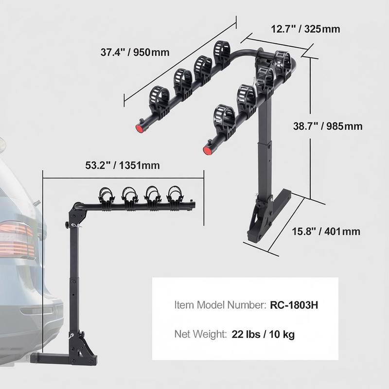 Vehicle Bicycle Carrier 4-Bike - огляд і ціна Outdoor Camping Vehicle