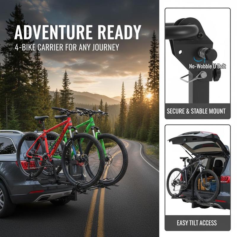 Vehicle Bicycle Carrier 4-Bike - огляд і ціна Outdoor Camping Vehicle