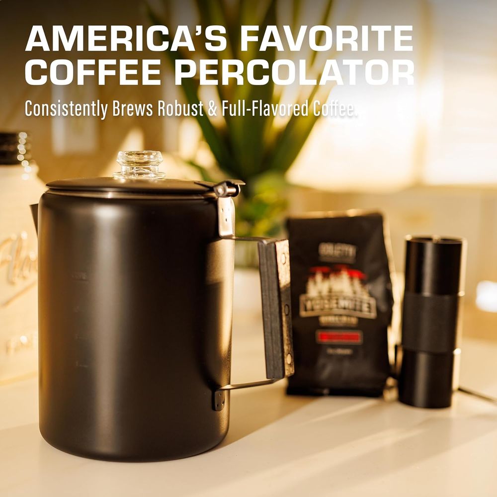 12-Cup Stainless Steel Percola - огляд і ціна Camp Percolator Coffee