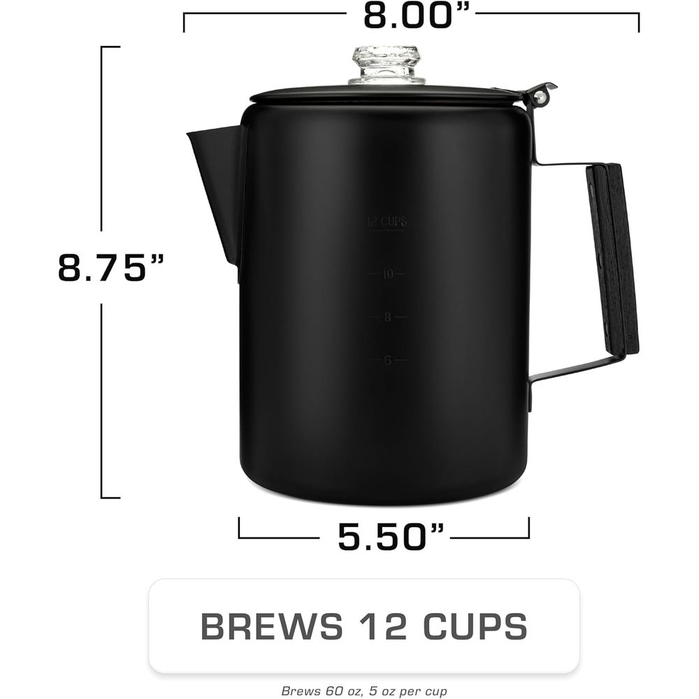 12-Cup Stainless Steel Percola - огляд і ціна Camp Percolator Coffee