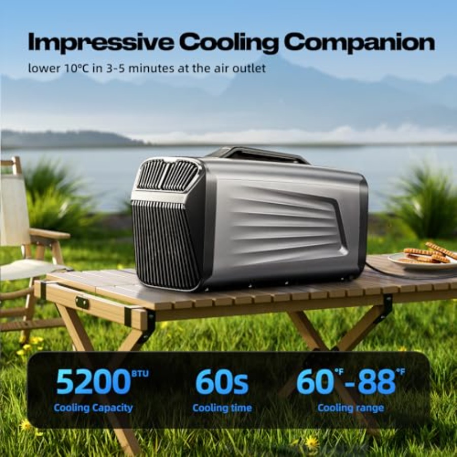 5200BTU Portable Camping Air C - огляд і ціна Outdoor Camping Van Tent